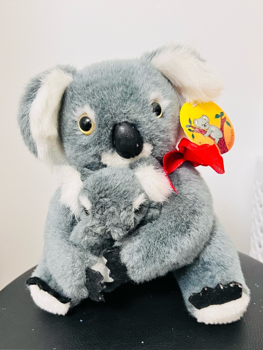 Vintage Sunwood Plush Koala with Baby Stuffed Animal Toy